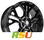 GMP Matisse black glossy 7.5x19 ET40 - LK5/114.3 ML66.1 Alufelge schwarz