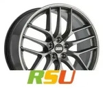 BBS CC-R platinum matt 8x19 ET44 - LK5/112 ML82 Alufelge grau