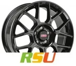 BBS XR schwarz 7.5x17 ET45 - LK5/108 ML70 Alufelge schwarz