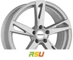 Carmani 16 Anton kristall silber 6.5x16 ET38 - LK5/112 ML66.6 Alufelge silber