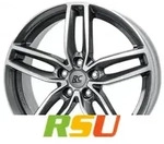 RC-Design RC29 himalaya-grey front-poliert 8.5x20 ET40 - LK5/112 ML66.6 Alufelge grau