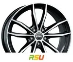 Rial X12 diamant-schwarz frontpoliert 8x18 ET30 - LK5/112 ML66.5 Alufelge schwarz