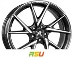 Alutec ADX.01 diamant-schwarz frontpoliert 8.5x20 ET45 - LK5/112 ML70.1 Alufelge