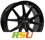 V1 Wheels V1 schwarz gl&auml;nzend lackiert 8.5x19 ET35 - LK5/112 ML66.6 Alufelge schwarz