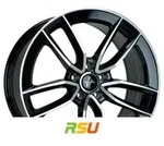 Keskin KT21 Elegant black front polish 8.5x20 ET42 - LK5/112 ML66.6 Alufelge...