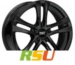TEC Speedwheels AS4 black glossy 6.5x16 ET45 - LK5/114.3 ML72.5 Alufelge schwarz
