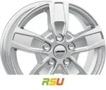 Autec Typ Q - Quantro 5-Loch brillantsilber 6.5x16 ET50 - LK5/118 ML71.1 Alufelge