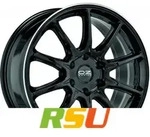 OZ Hyper XT HLT gloss black diamond lip 9x20 ET38 - LK6/114.3 ML66.1 Alufelge schwarz
