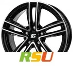 RC-Design RC27 schwarz front-poliert 7x19 ET43 - LK5/112 ML57.1 Alufelge schwarz