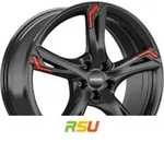 Ronal R62 Red jetblack 8x19 ET45 - LK5/112 ML76 Alufelge schwarz