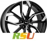 RC-Design RC34 schwarz front-poliert 7.5x17 ET40 - LK5/112 ML66.6 Alufelge schwarz