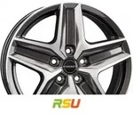 Borbet CWZ mistral anthracite glossy polished 7.5x18 ET53 - LK5/130 ML78.1 Alufelge