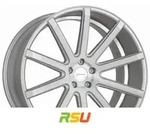 Corspeed Deville silver-brushed-surface / Undercut Color Trim weiss 8.5x19 ET40 -