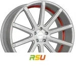 Corspeed Deville silver-brushed-surface / Undercut Color Trim rot 8.5x19 ET40 -