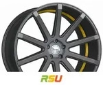 Corspeed Deville gunmetal / Undercut Color Trim gelb 8.5x19 ET40 - LK5/108 ML73.1