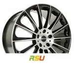 GMP Stellar black diamond 7.5x17 ET45 - LK5/112 ML66.6 Alufelge schwarz