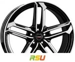 Borbet ATX black polished glossy 8x19 ET55 - LK5/112 ML66.5 Alufelge schwarz
