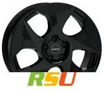 Alutec Solar diamant-schwarz 8x19 ET49 - LK5/112 ML57.1 Alufelge schwarz