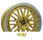 Keskin KT22 Retro gold lip polish 8x18 ET45 - LK5/112 ML72.6 Alufelge gold