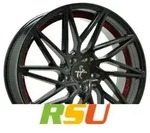 Keskin KT20 Future black painted red inside 8x18 ET45 - LK5/112 ML72.6 Alufelge