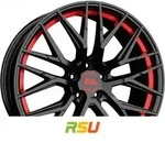MAM RS4 black painted red inside 8x18 ET45 - LK5/112 ML72.6 Alufelge schwarz