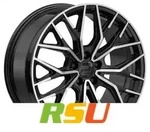 2DRV WH37 schwarz hochglanzpoliert 8.5x19 ET26 - LK5/112 ML66.6 Alufelge schwarz