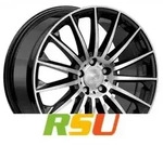 2DRV WH39 schwarz hochglanzpoliert 8.5x19 ET35 - LK5/112 ML66.6 Alufelge schwarz