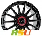 Damina Performance DM09 black - Inlay red 8.5x19 ET35 - LK5/112 ML72.6 Alufelge