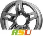 RC-Design RC33X titan-metallic lackiert 5.5x15 ET5 - LK5/139.7 ML108.3 Alufelge grau
