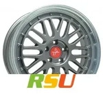 Keskin KT22 Retro titan grey lip polish 8.5x20 ET45 - LK5/112 ML72.6 Alufelge grau