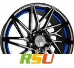 Keskin KT20 Future black painted blue inside 8.5x19 ET45 - LK5/112 ML72.6...
