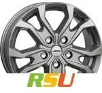 Autec Typ KS - Kiso titansilber 6.5x16 ET66 - LK5/130 ML78.1 Alufelge silber