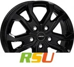 Autec Typ KS - Kiso schwarz 6.5x16 ET52 - LK5/112 ML66.5 Alufelge schwarz