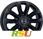 Mak Load 5 gloss black 6.5x16 ET55 - LK5/130 ML78.1 Alufelge schwarz