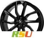 RC-Design RC34 schwarz lackiert 7x19 ET38 - LK5/108 ML65.1 Alufelge schwarz