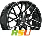 MSW MSW 74 gloss black full polished 8x19 ET29 - LK5/120 ML72.56 Alufelge schwarz