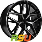 GMP Lunica black diamond 7.5x18 ET40 - LK5/110 ML65.1 Alufelge schwarz