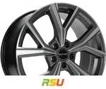 GMP Mentor anthracite matt diamond 7x17 ET45 - LK5/100 ML73.1 Alufelge grau