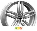 GMP Fasten silver 8x18 ET40 - LK5/108 ML73.1 Alufelge silber