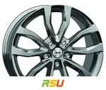 Autec Typ U - Uteca titansilber 9.5x22 ET21 - LK5/112 ML66.5 Alufelge silber