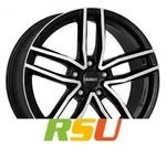 Dezent TR black polished 6.5x16 ET40 - LK5/100 ML57.1 Alufelge schwarz