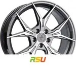 Keskin KT19N Angel palladium front polish 8.5x19 ET30 - LK5/112 ML72.6 Alufelge grau