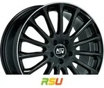MSW MSW 30 gloss black diamond lip 8x18 ET43 - LK5/112 ML66.46 Alufelge schwarz