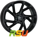 Mak Kassel gloss black 8x20 ET45 - LK5/114.3 ML76 Alufelge schwarz