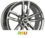 DBV Vienna II hyper silber 8x18 ET48 - LK5/108 ML70.1 Alufelge silber