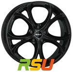 Mak Lario gloss black 7.5x17 ET31 - LK5/110 ML65.1 Alufelge schwarz