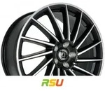 Diewe Briosa nero machined 8.5x19 ET43 - LK5/108 ML63.4 Alufelge schwarz