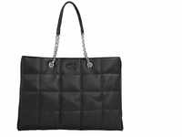 Calvin Klein Crossbody Bags - Calvin Klein Square Quilt Schwarze Handtasche K60K -