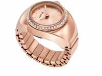 Fossil Uhr - Watch Ring Two-Hand Stainless Steel - Gr. unisize - in Gold - für Damen