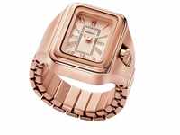 Fossil Uhr - Raquel Watch Ring Two-Hand Rose Gold-Tone Stainles - Gr. unisize - in